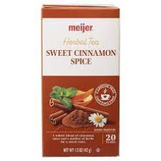 MEIJER: Tea Cinnamon Spice Herbal, 20 bg