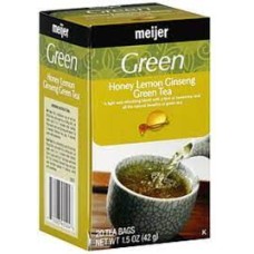 MEIJER: Tea Green Hny Lmn Ginseng, 20 bg