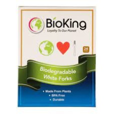 BIO KING: Forks Plant Based White, 24 pc