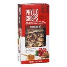 NU BAKE: Phyllo Crisps Crnbrry Oat, 2.8 oz