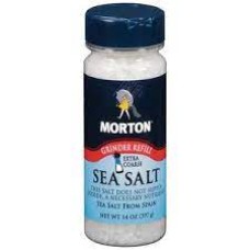 MORTONS: Grinder Sea Salt Xcrse Rfl, 14 oz