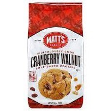 MATTS COOKIES: Cookies Cranberry Walnut, 14 oz
