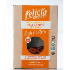FELICIA ORGANIC: Sedanini Red Lentil, 8 oz