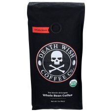 DEATH WISH COFFEE: Dark Roast Whole Bean Coffee, 1 lb