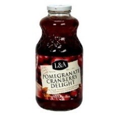 L & A JUICE: Pomegranate Cranberry Delight, 32 oz