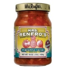 MRS RENFRO'S: Gourmet Salsa Pineapple Medium, 16 oz