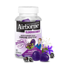 AIRBORNE: Elderberry Immune Support Gummies, 60 un
