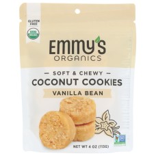 EMMYSORG: Vanilla Bean Coconut Cookies, 4 oz