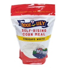 DIXIE LILY: Self Rising Enriched White Corn Meal, 20 oz