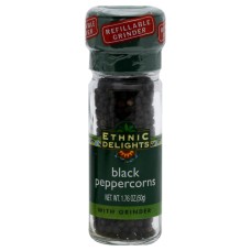 ETHNIC DELIGHTS: Black Peppercorns, 1.76 oz