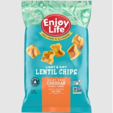 ENJOY LIFE: Cheddar Lentil Chips, 4 oz