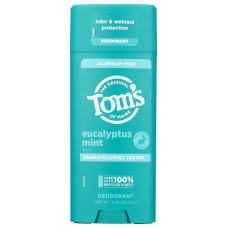 TOMS OF MAINE: Eucalyptus Mint Deodorant Stick, 3.25 oz