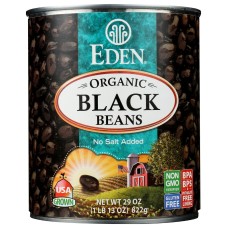 EDEN FOODS: Organic Black Turtle Beans, 29 oz