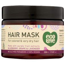 ECOLOVE:Vegan Purple Hair Mask, 11.8 oz