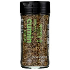 SPICELY ORGANICS: Organic Cumin Seeds Jar, 1.7 oz