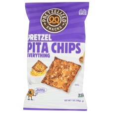 PRETZELIZED SNACKS: Everything Pretzel Pita Chips, 7 oz