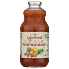 LAKEWOOD: Organic Pineapple Cranberry Juice, 32 fo LAKEWOOD: Organic Pineapple Cranberry Juice, 32 fo
