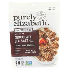 PURELY ELIZABETH: Granola Probiotic Chocolate Sea Salt, 8 oz