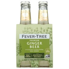 FEVER TREE: Premium Ginger Beer 4Pk, 27.2 fo