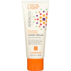 ANDALOU NATURALS: Clementine Hand Lotion Cream, 3.4 fo