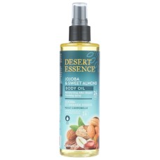 DESERT ESSENCE: Jojoba and Sweet Almond Body Oil Spray, 8.28 fo