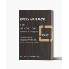 EVERY MAN JACK: Sandalwood 2in1 All Over Bar, 6 oz