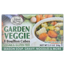 EDWARD & SONS: Garden Veggie Bouillon Cubes, 2.9 oz