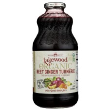 LAKEWOOD: Organic Beet Ginger Turmeric Juice, 32 fo