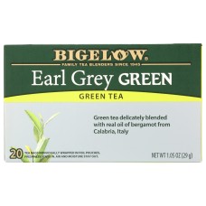 BIGELOW: Earl Grey Green Tea 20Bg, 1.05 oz