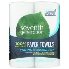 SEVENTH GENERATION: Recycled Paper Towels 2 Rolls, 1 ea