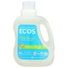 ECOS: Hypoallergenic Laundry Detergent Lemongrass, 100 oz