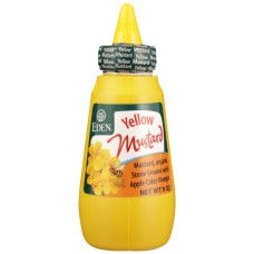 EDEN FOODS: Organic Yellow Mustard Squeeze, 9 oz