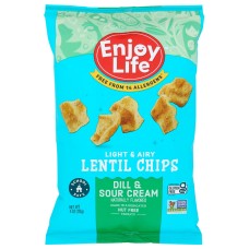 ENJOY LIFE: Lentil Chips Dill and Sour Cream, 4 oz