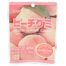 KASUGAI: Peach Gummy Candy, 1.76 oz