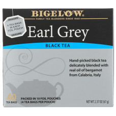 BIGELOW: Earl Grey Black Tea 40Bg, 2.37 oz