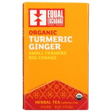 EQUAL EXCHANGE: Organic Turmeric Ginger, 20 bg