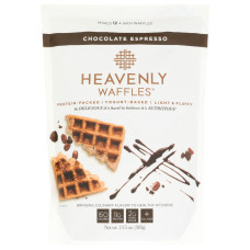 HEAVENLY WAFFLES: Chocolate Espresso Heavenly Waffles Mix, 13.5 oz HEAVENLY WAFFLES: Chocolate Espresso Heavenly Waffles Mix, 13.5 oz