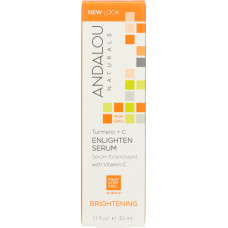 ANDALOU NATURALS: Turmeric Vitamin C Enlighten Serum, 1.1 oz