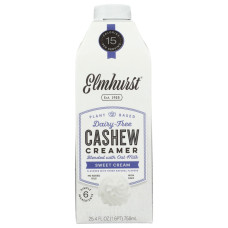 ELMHURST: Sweet Cream Cashew Creamer, 25.4 fo