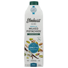 ELMHURST: Unsweetened Vanilla Pistachio Milk, 32 fo