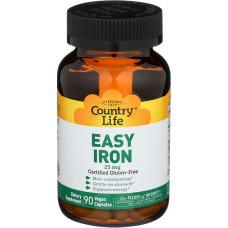 COUNTRY LIFE: Easy Iron 25 mg Capsules, 90 vc