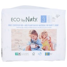 NATY ECO BY NATY: Size 3 Diapers, 30 ct