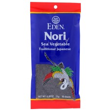 EDEN FOODS: Nori Sea Vegetable 10 Sheets, 0.8 oz