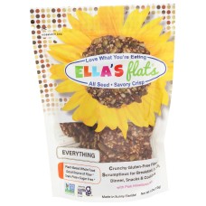 ELLAS FLATS: Everything All Seed Savory Crisp, 6 oz