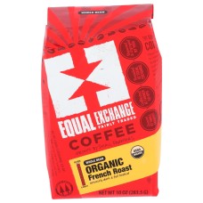 EQUAL EXCHANGE: Coffee Whole Bean French Roast Organic, 10 oz