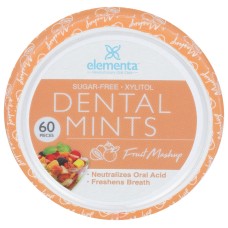 ELEMENTA SILVER: Dental Mints Fruit Mashup, 60 pc