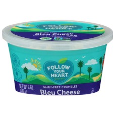 FOLLOW YOUR HEART: Dairy Free Bleu Cheese Crumbles, 6 oz