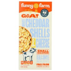 FUNNY FARM: White Cheddar Shells and Cheese, 6 oz