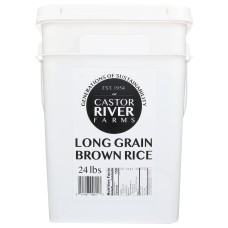 CASTOR RIVER FARMS: Long Grain Brown Rice, 24 lb