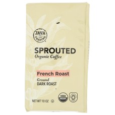 JAVA TRADING: Sprouted French Roast Ground Coffee, 10 oz
